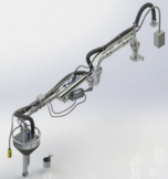 LONG REACH TOP LOADING ARM with VAPOUR RECOVERY CONE Series 1201