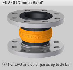 Rubber Expansion Joints ERV-OR 'Orange Band'